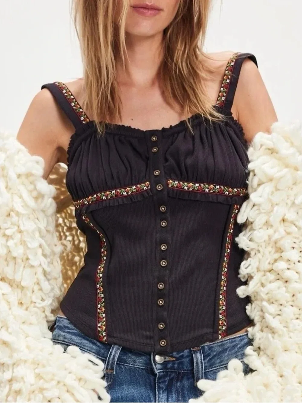 Nwot the wilder knit top